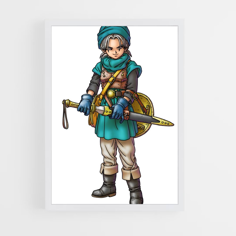 Poster Héros aux Étoiles – affiche Dragon quest (vue 3)
